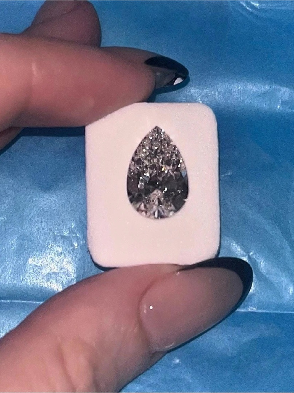 5.05 Carat Pear Brilliant Lab Grown Diamond IGI Certified Raw Stonr